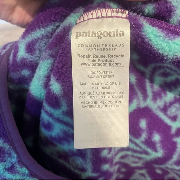 Patagonia Women’s Synchilla Ikat Big Fish Snap Pullover Fleece - Picture 8 of 11